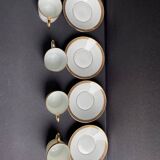 4 Moka Cups and their saucer – Limoges Porcelain