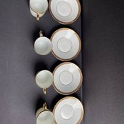 4 Moka Cups and their saucer – Limoges Porcelain