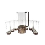 Hollywood Regency silverplate cocktail set, Italy 1970s
