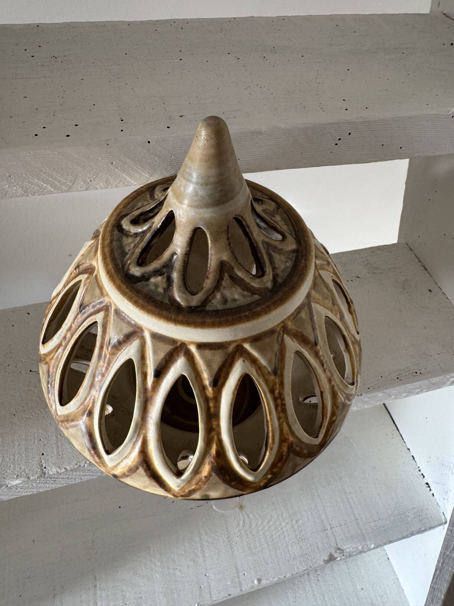 lantern Noomi Backhausen, Søholm Stentøj, Denmark, mid century