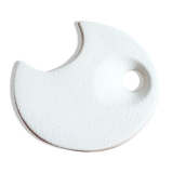 White ceramic vase by Roberto Rigon, Bertoncello, 60s