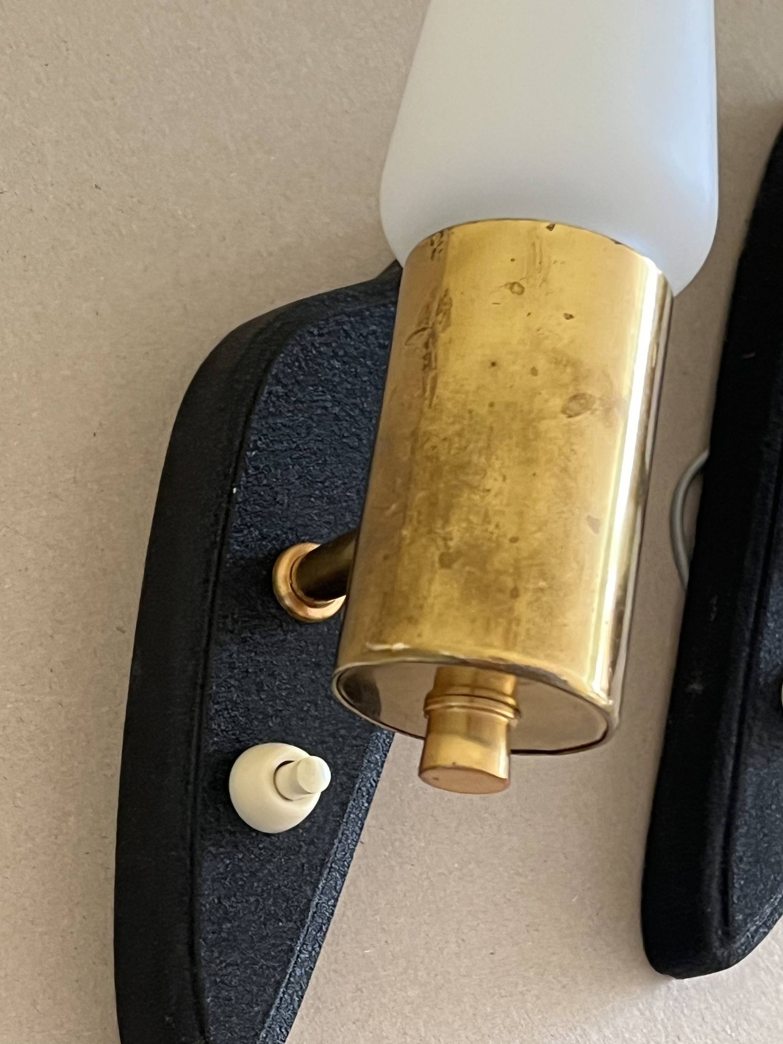 Pair of vintage wall lights, 60s
