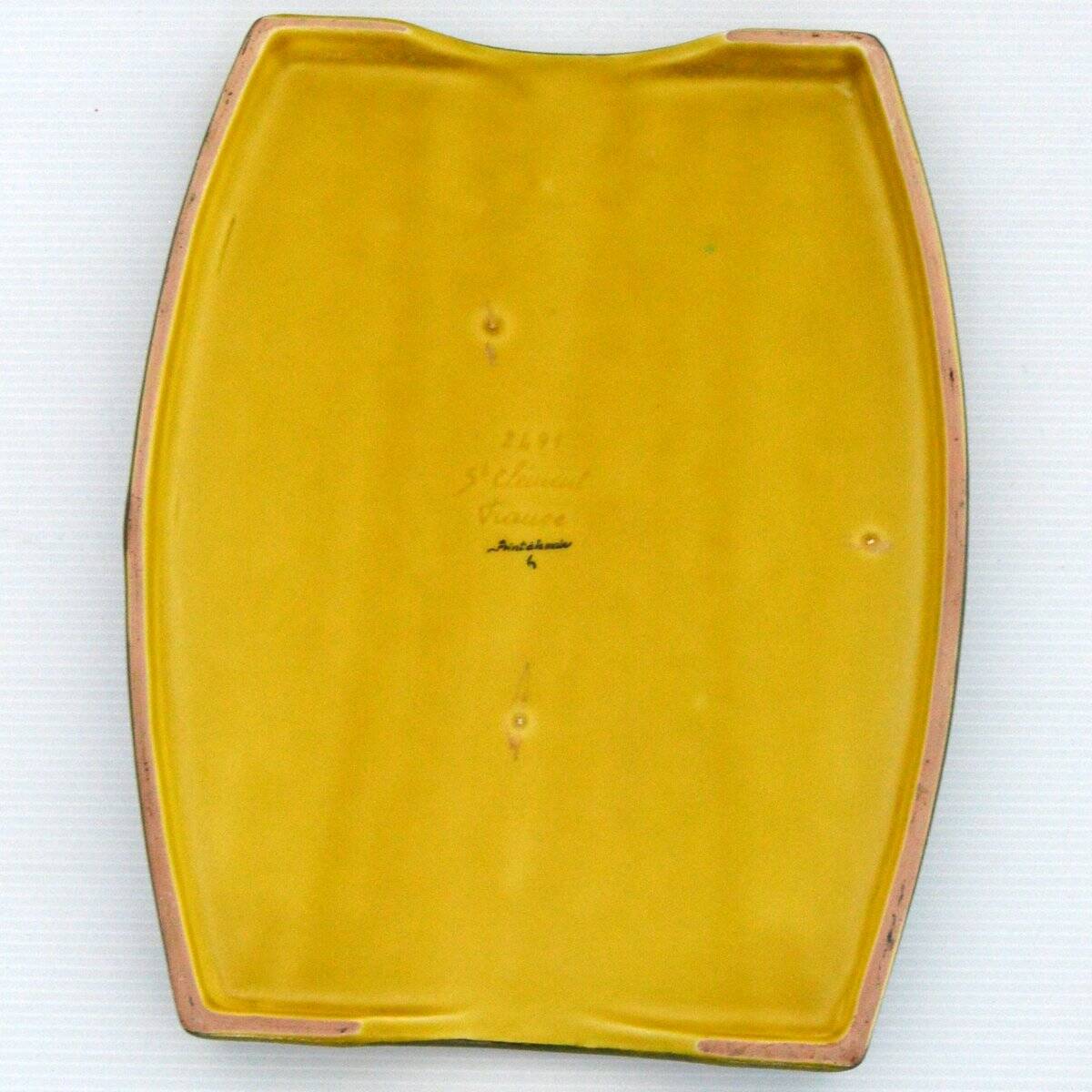 St Clement vintage hand-painted ceramic trivet