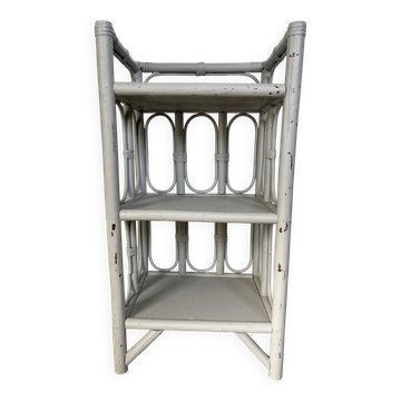 Etagere rotin années 70