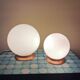 Pair of vintage globe lamps to table