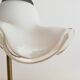 1960s brass and glass table lamp vintage