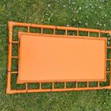 Vintage bamboo mirror 1970