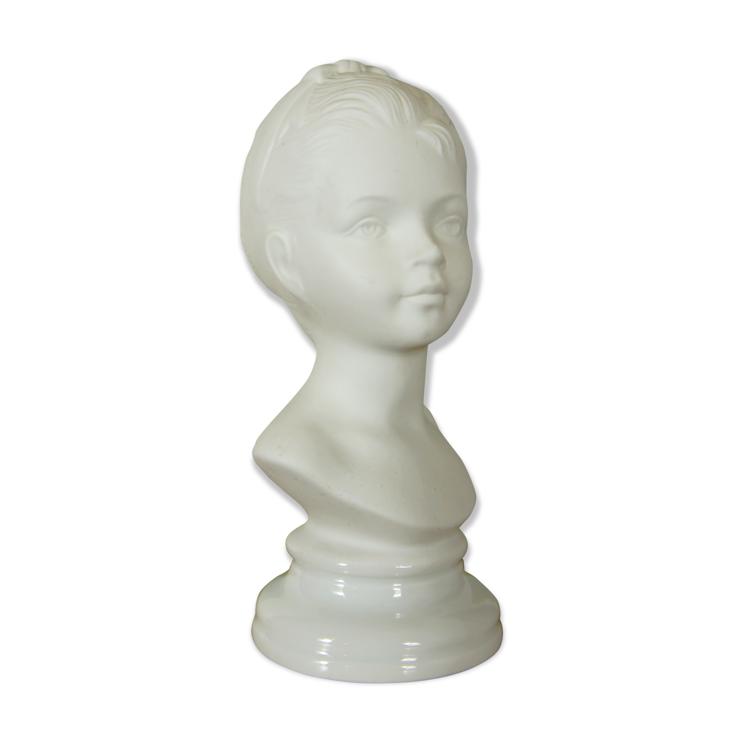 Porcelain biscuit bust