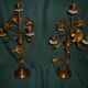 Paire de candélabres bronze laiton XIX