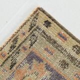 6x9 Vintage Peach & Blue Oriental Turkish Rug, 188x288Cm