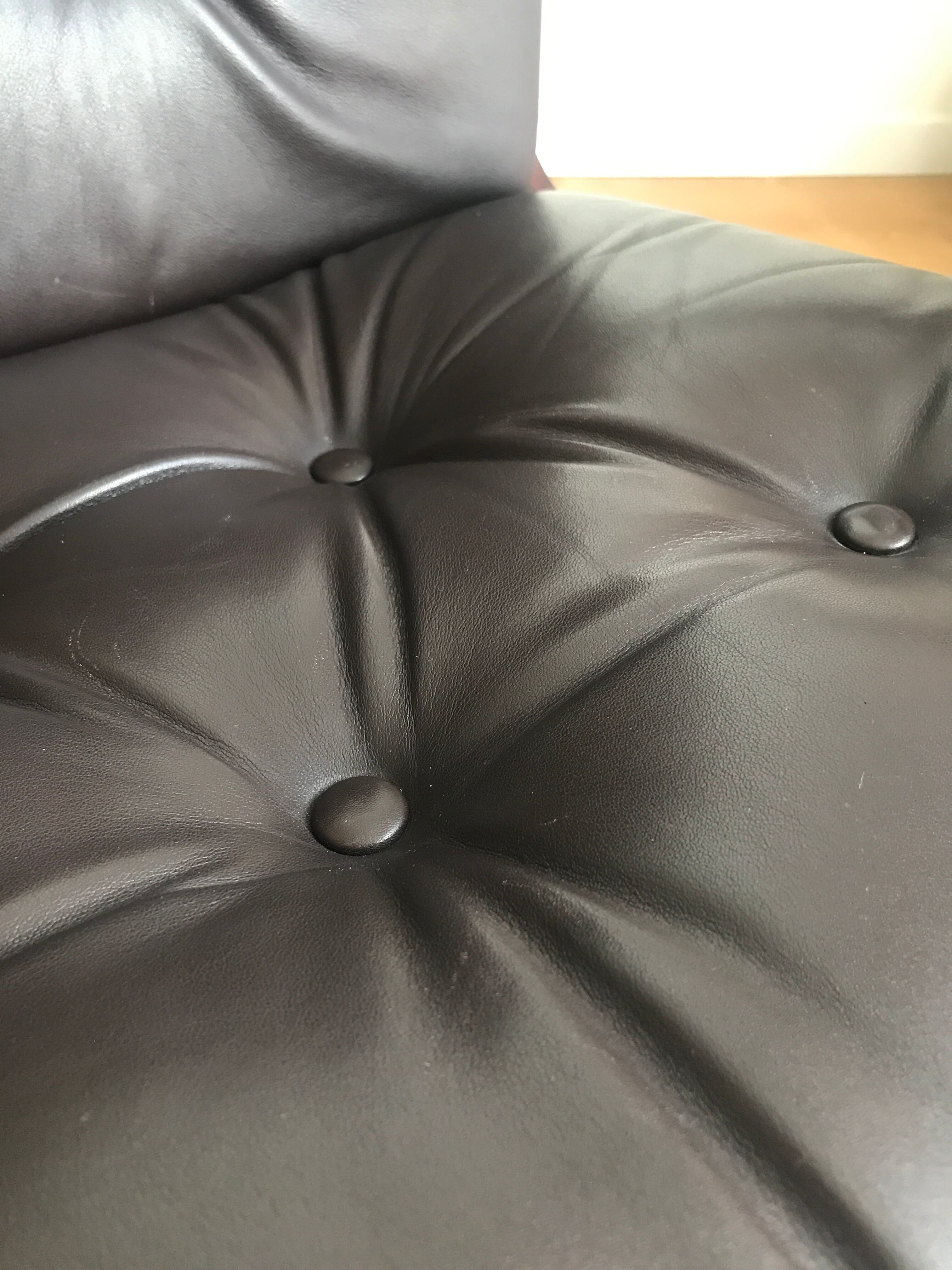 Armchair siesta brown leather by ingmar relling for westnofa