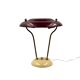 Lampe de table/bureau en laiton du milieu du siècle, France vers 1950