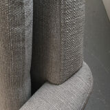 4 seater sofa danish in grey, restored