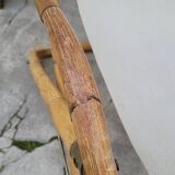 Vintage bamboo deck chair armchair 1950s Italy