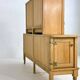 Enfilade Midboard Mathias in oak and brass by Guillerme and Chambron