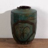 Ancient vase with calligraphic and floral motifs (circa 1820) #23