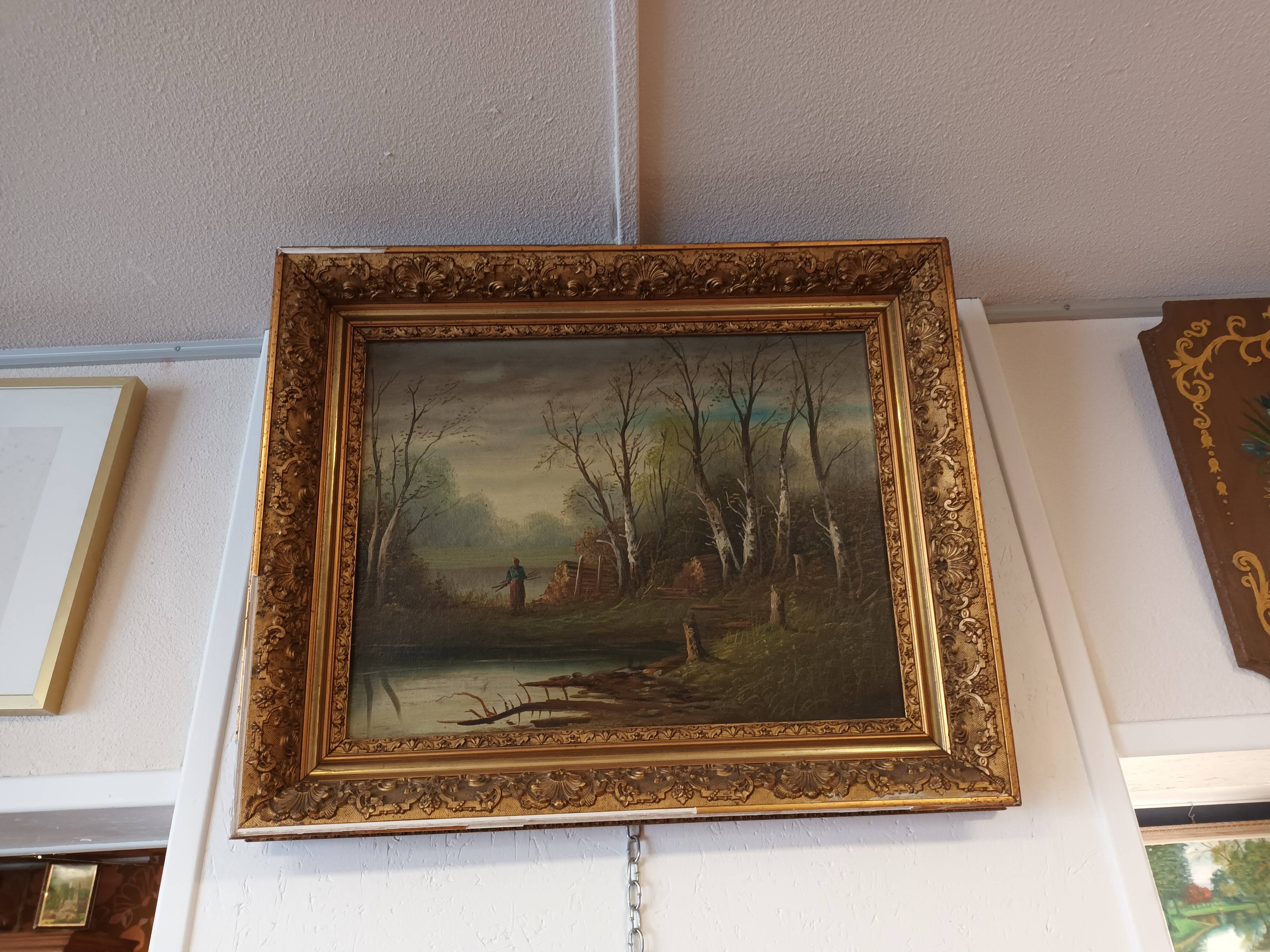Tableau sous bois XIX ème