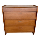 Vintage teak shoe cabinet from the 1960s.