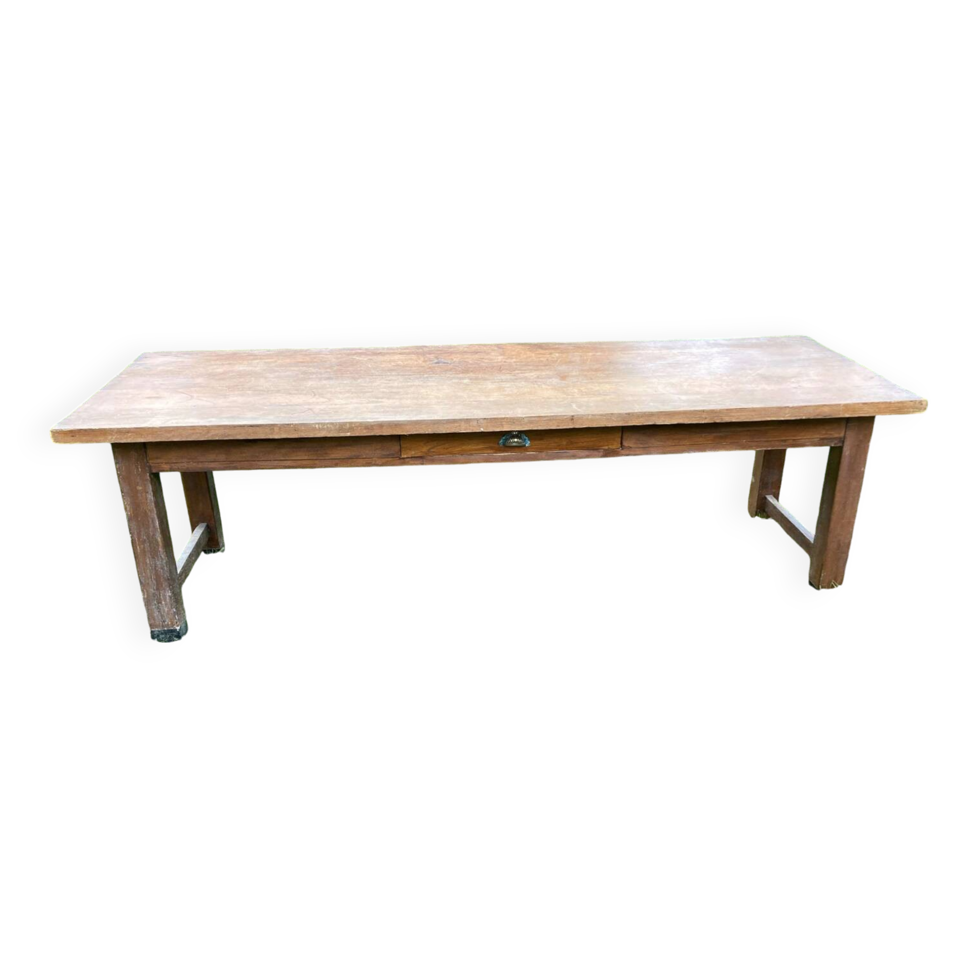 Grande Table rectangulaire ancienne en chêne