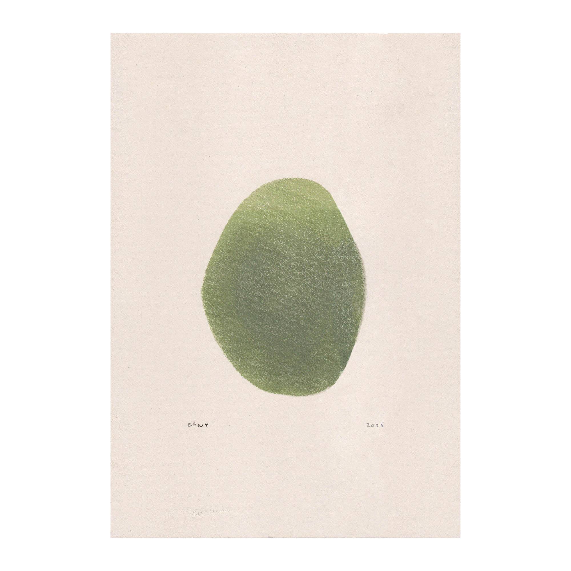 Painting on paper B313 signed Eawy