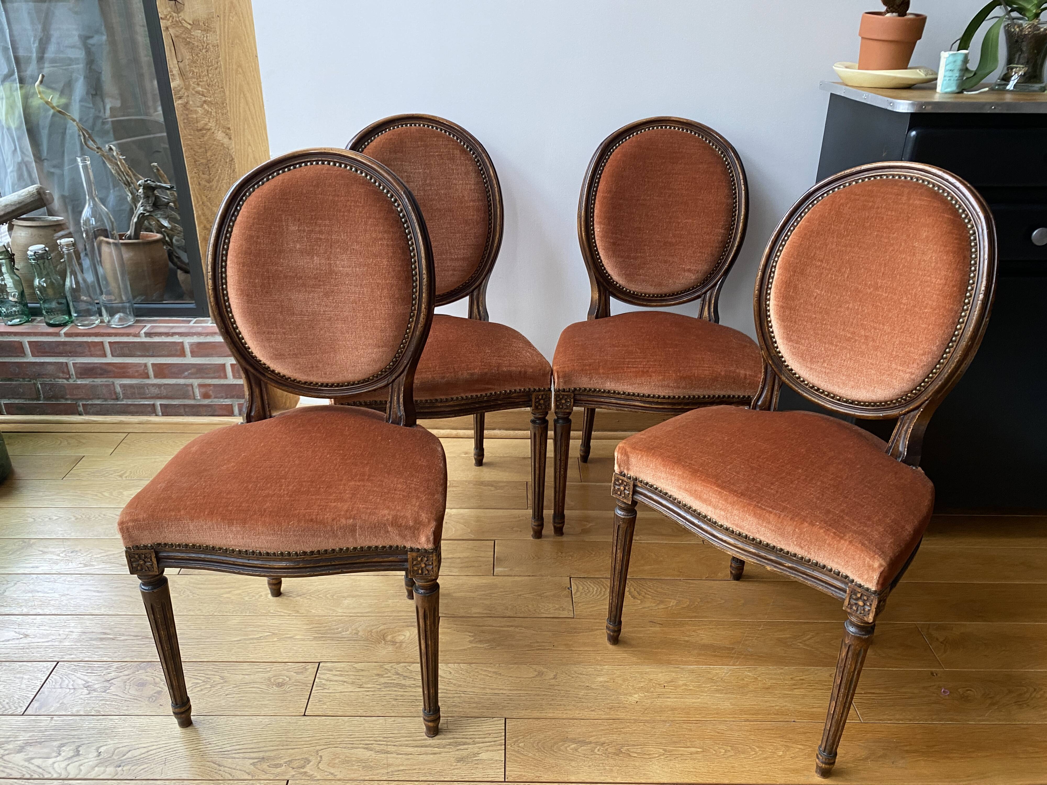 Antique medallion chairs