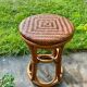Tabouret vintage en rotin