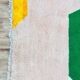 Handwoven natural wool rug, size 150/250 cm.