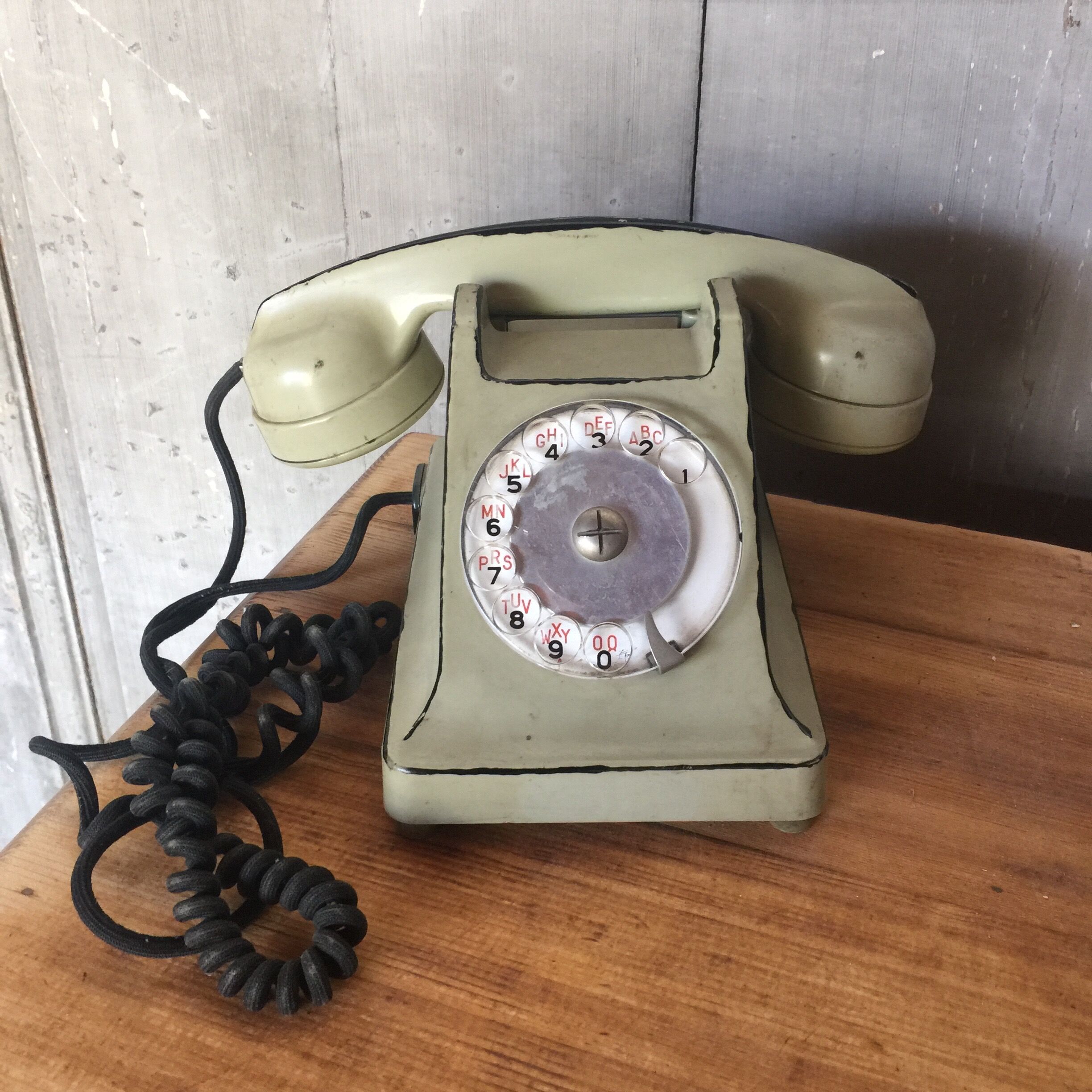 vintage green phone