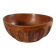 Antique hand carved signed folk art bowl 1930
