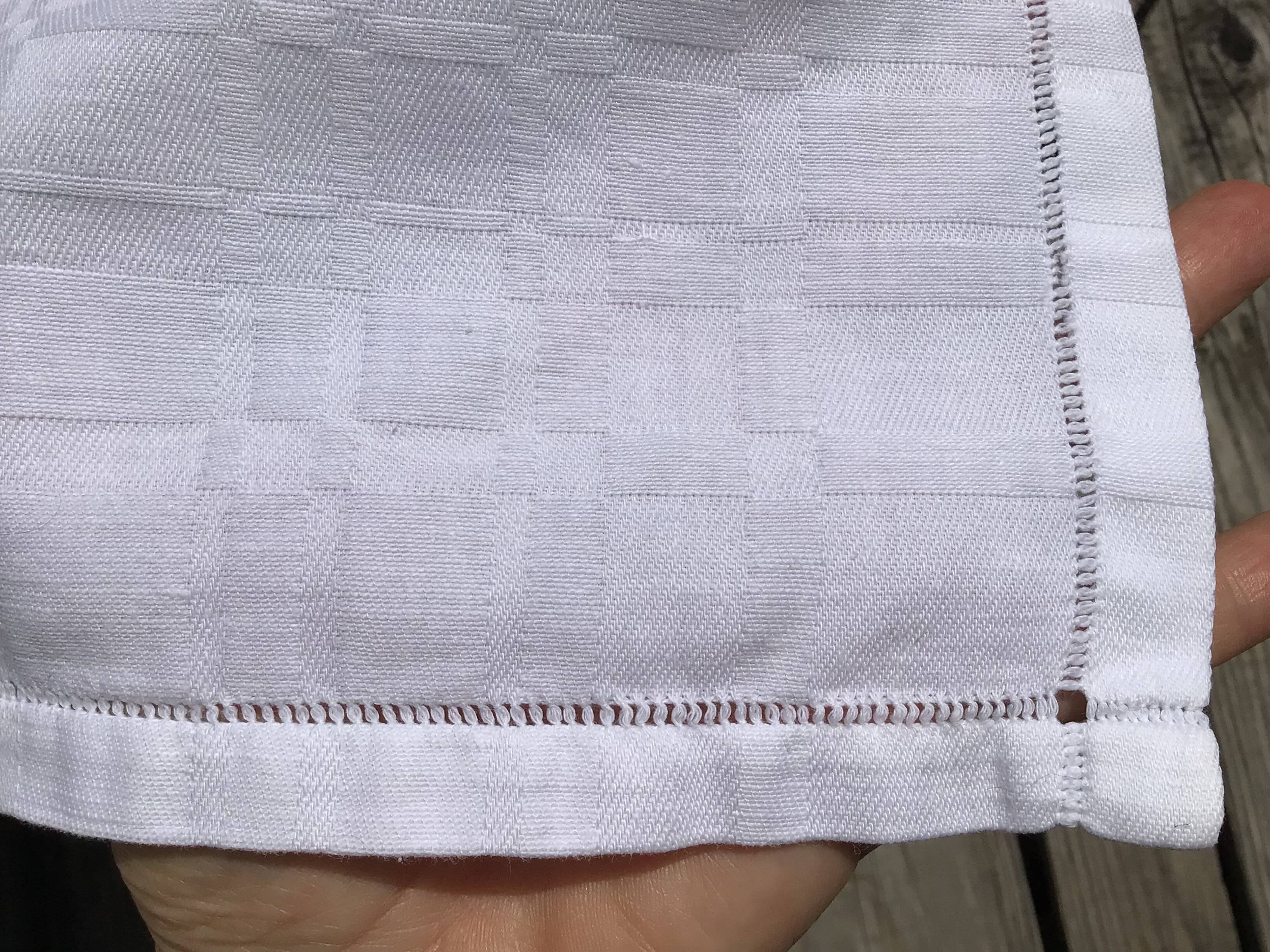 Embroidered square tablecloth JB damask cotton squares