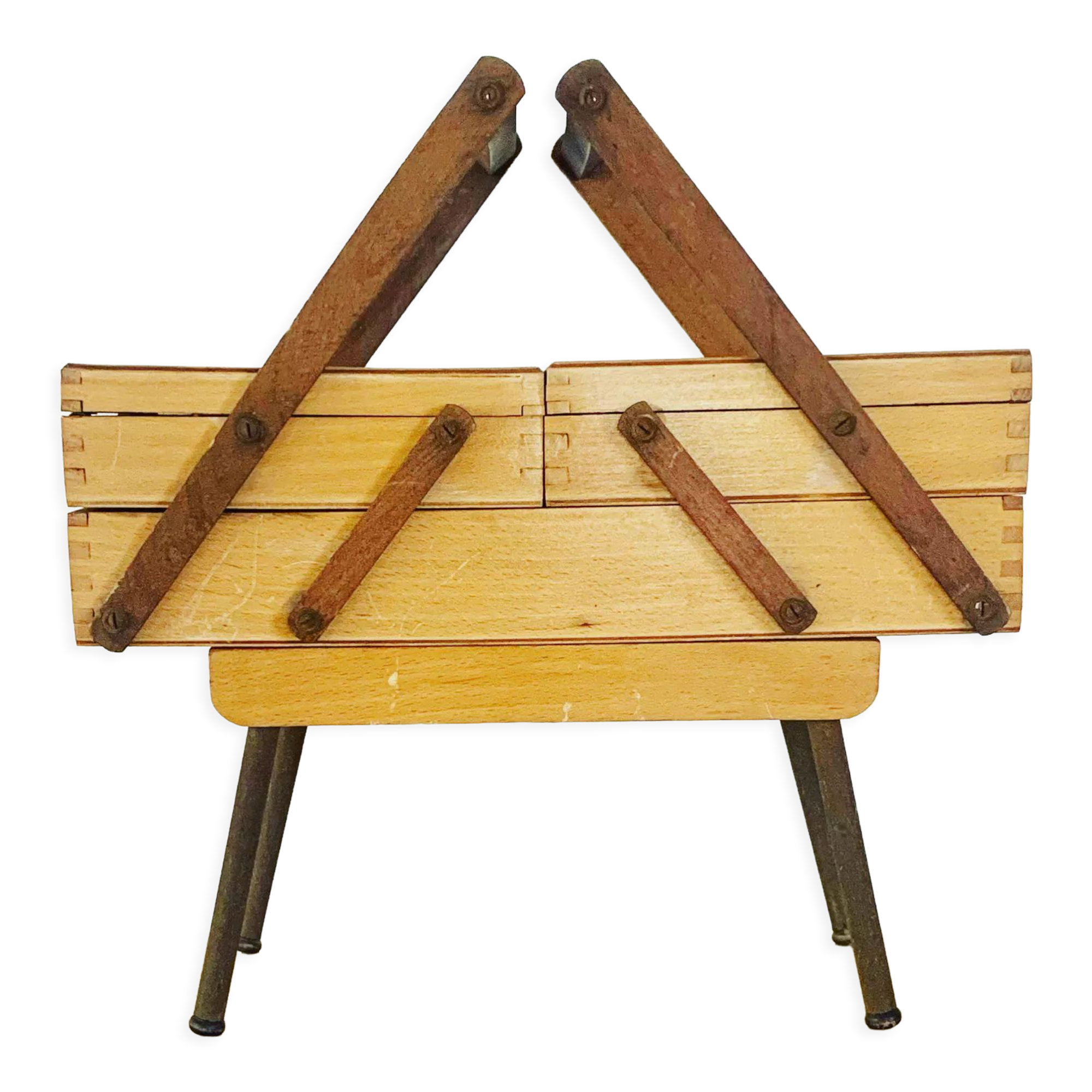 Vintage wood and metal worker