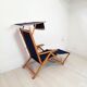 Vintage rehabilitable beach bed, Fratelli Reguitti production