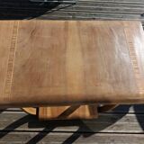 Art Deco curved wood console