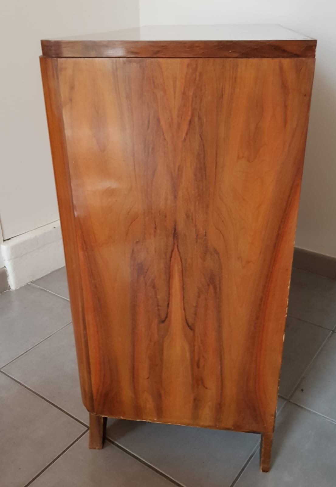 Walnut chest of drawers 1950