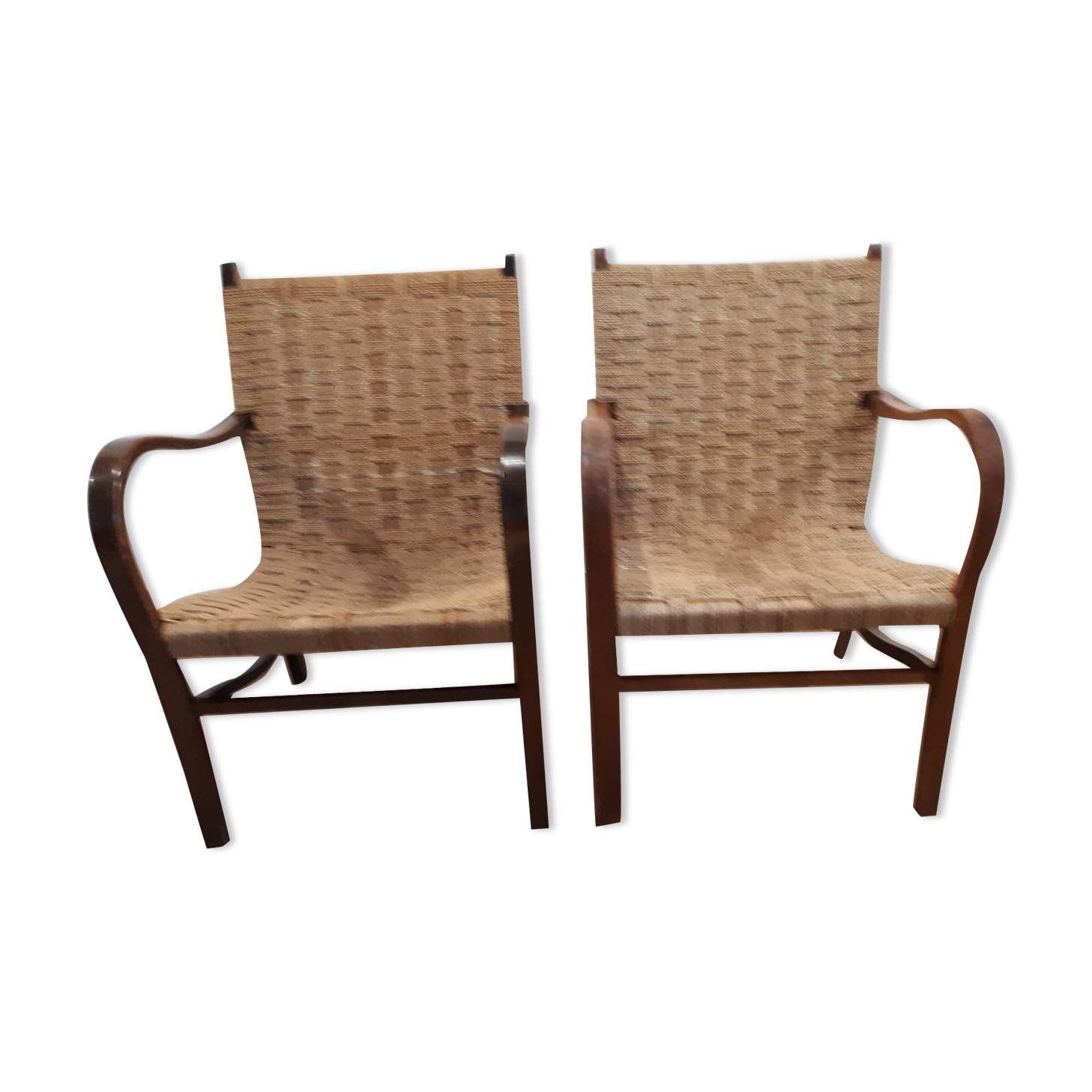 Pair of armchairs, Netherlands, 60s
