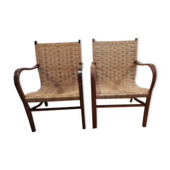 Pair of armchairs, Netherlands, 60s