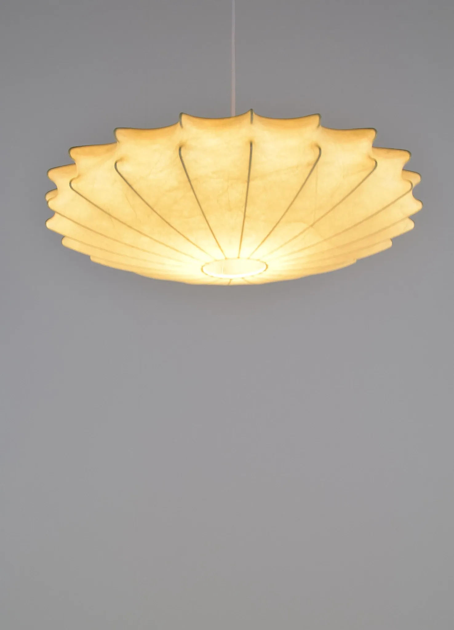 Rare vintage cocoon lamp by Friedel Wauer for Goldkant Leuchten, 1960s