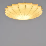 Rare vintage cocoon lamp by Friedel Wauer for Goldkant Leuchten, 1960s