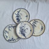 Vintage blue dinner plates