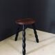 French Bobbin Tripod Stool, 1940s