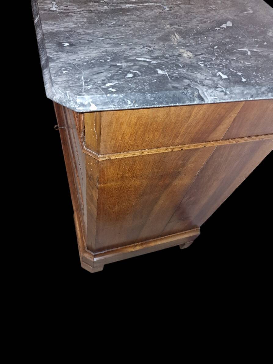 Marble-topped commode from the 19th century