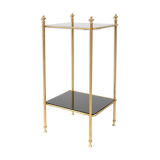 Golden brass and glass harness