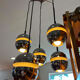 Suspension Space Age 5 openwork lights, 1970s, adjustable