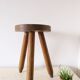 Farm tripod stool, rustic, vintage