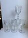 Set of 4 crystal wine glasses engraved 40-50 years