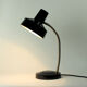 Lampe de table noire, Tchécoslovaquie, années 1970