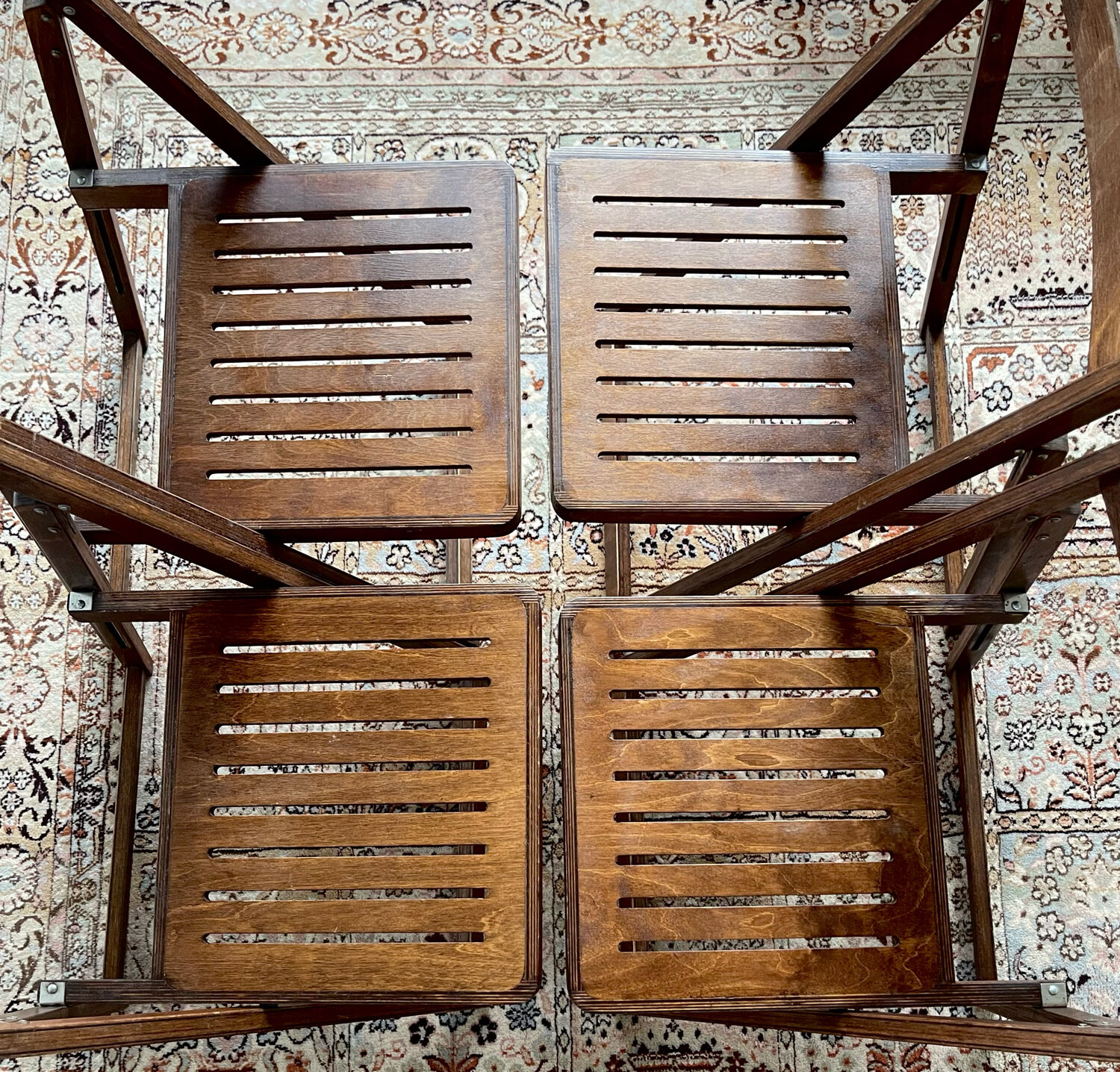 4 folding chairs 1960