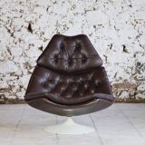 F588 armchair in leather by Geoffrey Harcourt for Artifort, 1960