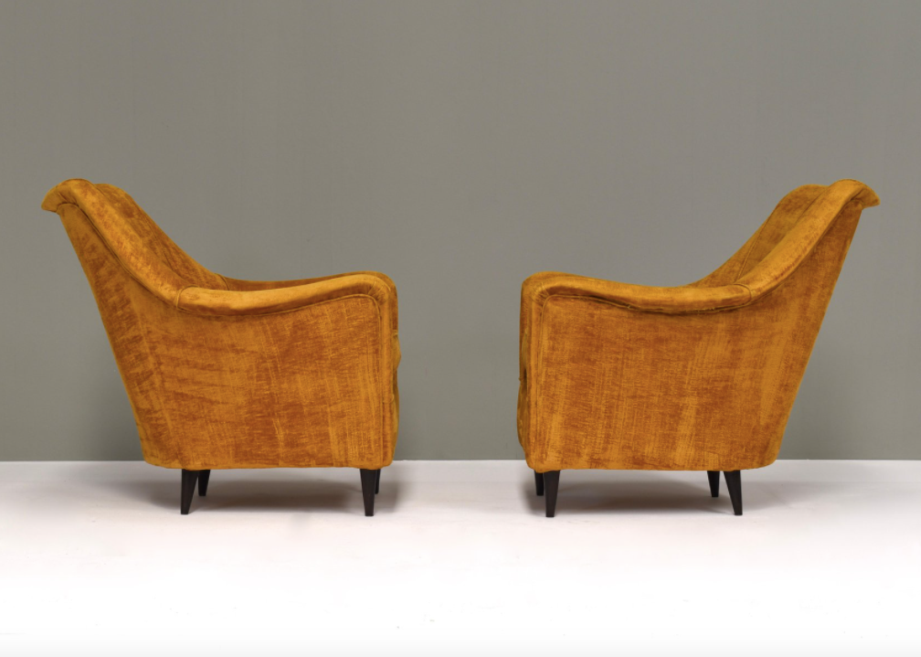 Set of 2 armchairs Italy 1950