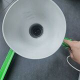 Industrial accordion scissors lamp